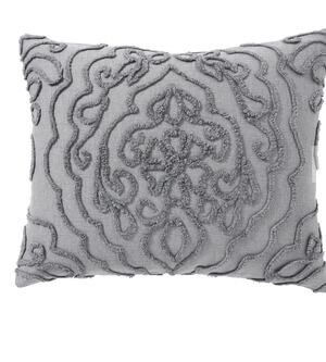 Pottery Barn Renee Candlewick Sham Gray 26x20 Standard set of 2
